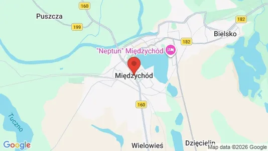 Kantorruimte te huur i Międzychodzki - kort over placeringen