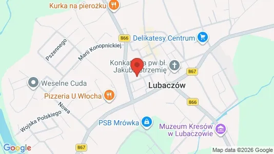 Office spaces for rent i Lubaczowski - kort over placeringen