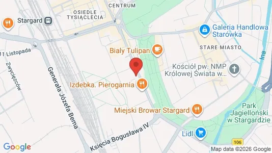 Büros zur Miete i Stargardzki - kort over placeringen