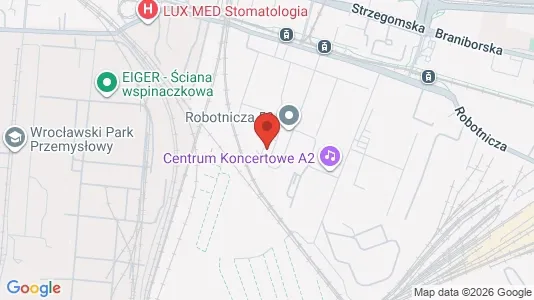 Kontorlokaler til leje i Wrocław - kort over placeringen