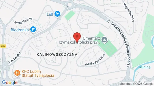 Büros zur Miete i Lublin - kort over placeringen