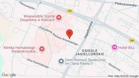 Lokale biurowe Do wynajęcia i Kielce - kort over placeringen