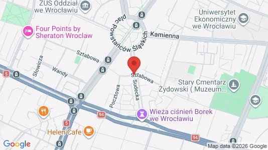 Espacios de oficina En alquiler i Wrocław - kort over placeringen