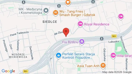 Office spaces for rent i Gdańsk - kort over placeringen