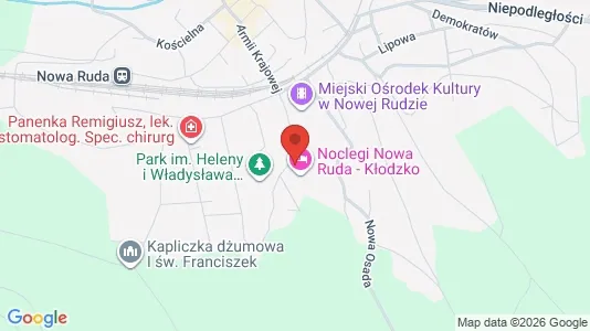 Office spaces for rent i Kłodzki - kort over placeringen