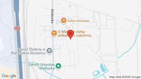 Toimistotilat Vuokrattavana i Varsova Ursynów - kort over placeringen