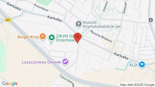 Office spaces for rent i Gdańsk - kort over placeringen
