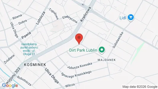 Toimistotilat Vuokrattavana i Lublin - kort over placeringen