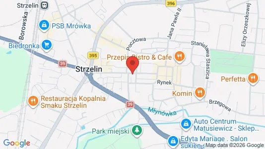 Büros zur Miete i Strzeliński - kort over placeringen