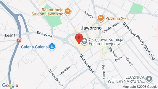 Lokale biurowe Do wynajęcia i Jaworzno - kort over placeringen