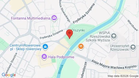 Office spaces for rent i Rzeszów - kort over placeringen