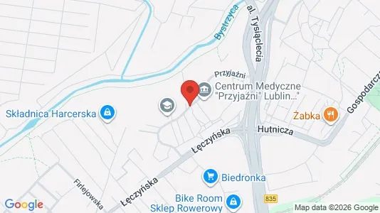 Kantorruimte te huur i Lublin - kort over placeringen