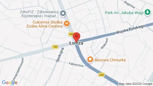 Espacios de oficina En alquiler i Łomża - kort over placeringen
