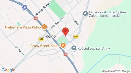 Kontorlokaler til leje i Kolneński - kort over placeringen
