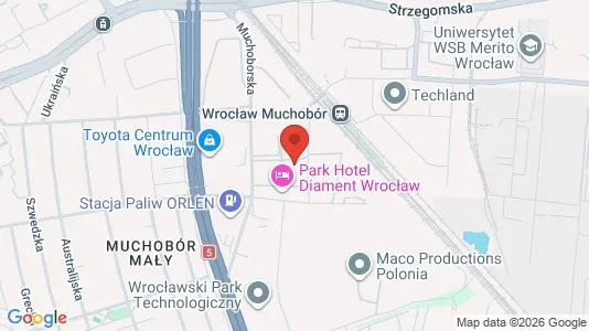 Lokale biurowe Do wynajęcia i Wrocław - kort over placeringen