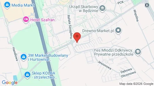 Büros zur Miete i Będziński - kort over placeringen