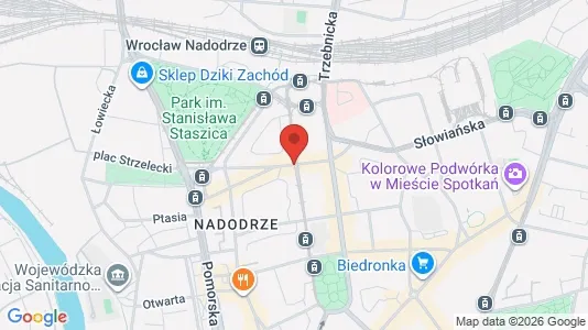 Espacios de oficina En alquiler i Wrocław - kort over placeringen