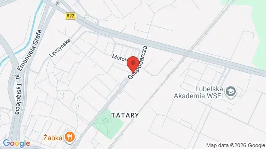 Kontorlokaler til leje i Lublin - kort over placeringen