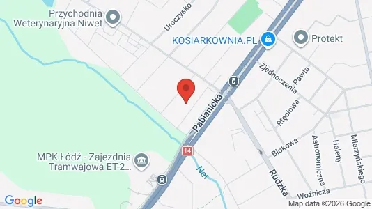 Lokale biurowe Do wynajęcia i Łódź - kort over placeringen