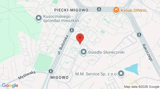 Office spaces for rent i Gdańsk - kort over placeringen