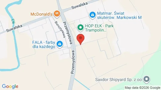 Kontorer til leie i Ełcki - kort over placeringen