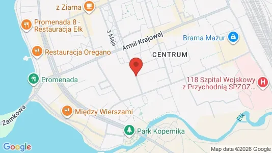 Büros zur Miete i Ełcki - kort over placeringen