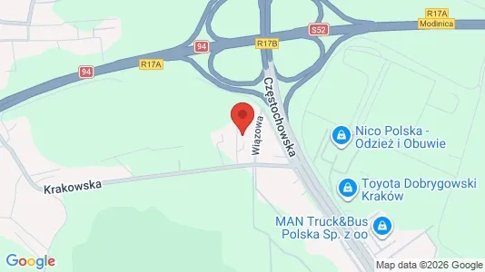 Kontorlokaler til leje i Krakowski - kort over placeringen