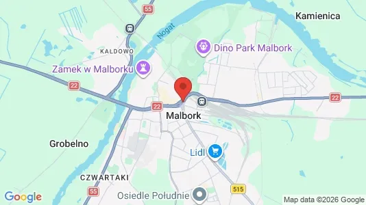 Kontorer til leie i Malborski - kort over placeringen