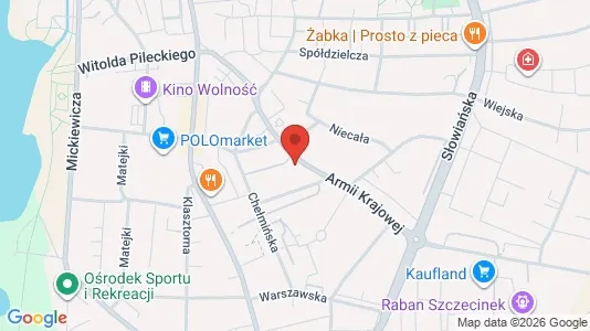 Office spaces for rent i Szczecinecki - kort over placeringen