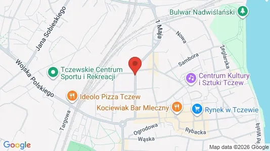 Office spaces for rent i Tczewski - kort over placeringen