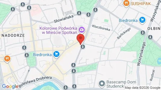 Kontorslokaler för uthyrning i Wrocław - kort over placeringen