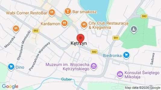 Kantorruimte te huur i Kętrzyński - kort over placeringen