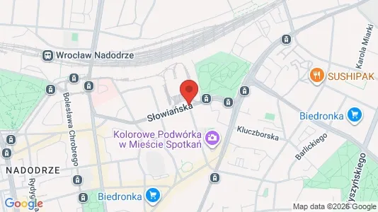 Espacios de oficina En alquiler i Wrocław - kort over placeringen