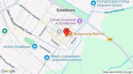 Büros zur Miete i Działdowski - kort over placeringen