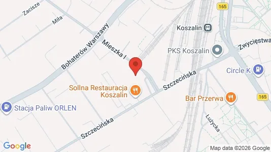 Lokale biurowe Do wynajęcia i Koszalin - kort over placeringen