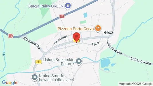 Office spaces for rent i Choszczeński - kort over placeringen