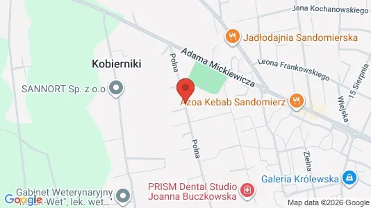Office spaces for rent i Sandomierski - kort over placeringen