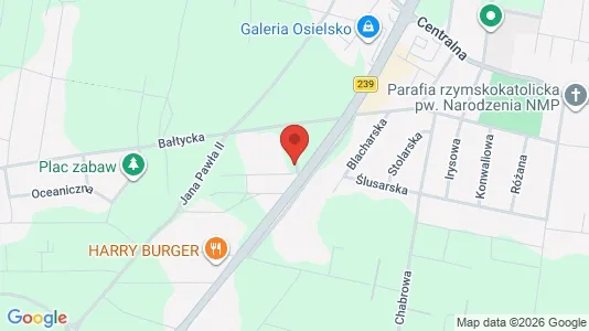 Office spaces for rent i Bydgoski - kort over placeringen
