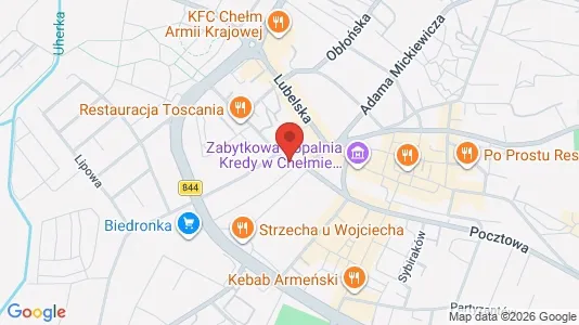 Büros zur Miete i Chełm - kort over placeringen
