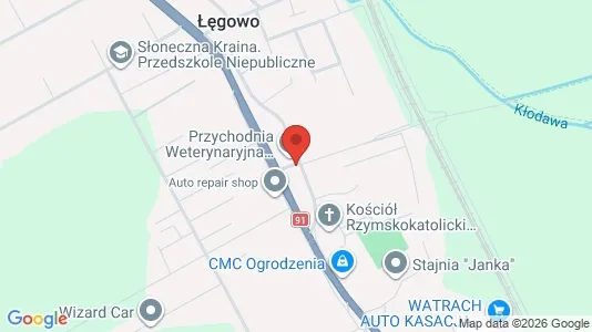 Office spaces for rent i Gdański - kort over placeringen