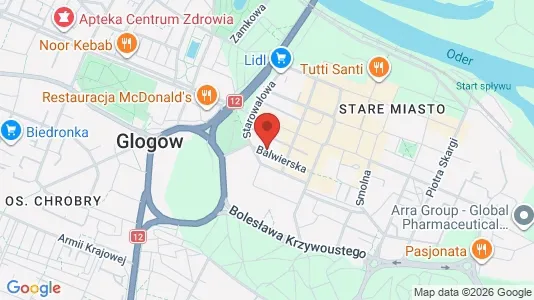 Toimistotilat Vuokrattavana i Głogowski - kort over placeringen
