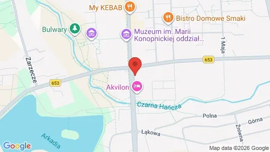 Office spaces for rent i Suwałki - kort over placeringen