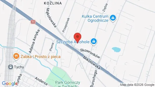 Lokale biurowe Do wynajęcia i Tychy - kort over placeringen