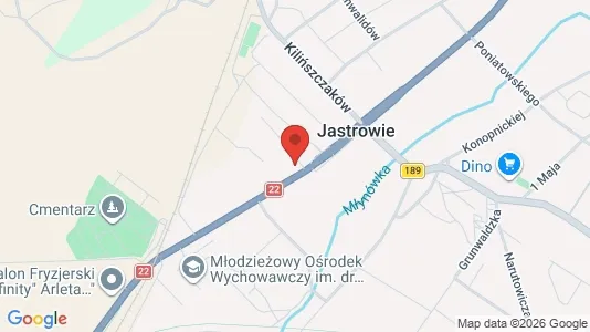 Kontorlokaler til leje i Złotowski - kort over placeringen