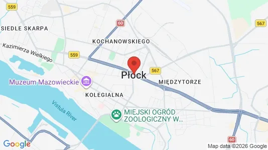 Lokale biurowe Do wynajęcia i Płock - kort over placeringen
