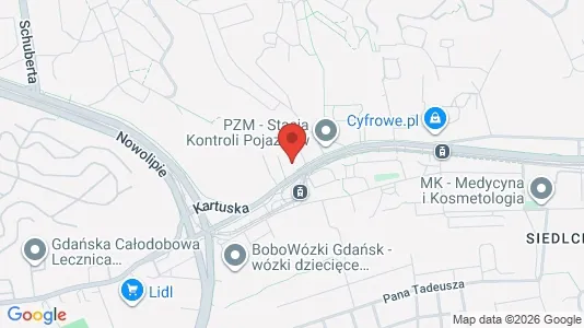 Office spaces for rent i Gdańsk - kort over placeringen
