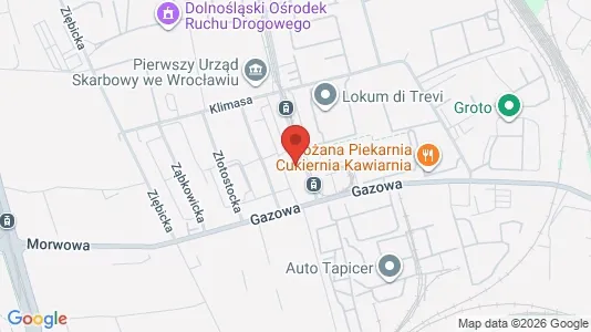 Kontorlokaler til leje i Wrocław - kort over placeringen