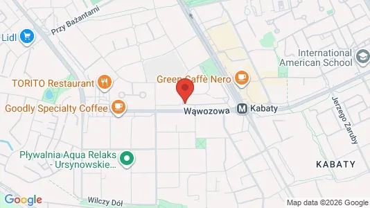 Toimistotilat Vuokrattavana i Varsova Ursynów - kort over placeringen