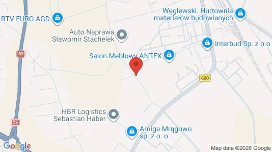 Office spaces for rent i Mrągowski - kort over placeringen