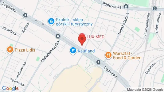 Lokale biurowe Do wynajęcia i Wrocław - kort over placeringen